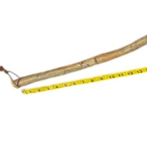 Vtg Natural Handmade Primitive Besom Broom/Ritual Tool/Witch's Broomstick, 68.5" - Picture 8 of 13